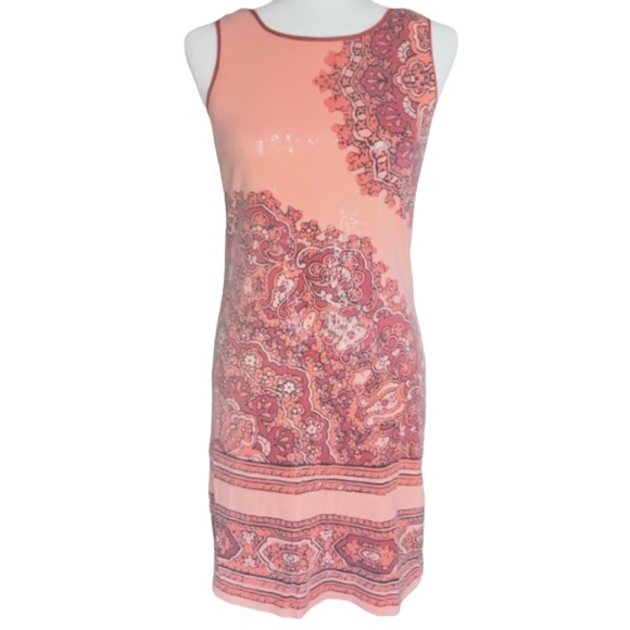 Chelsea & Violet || Peach Sequin Tank Dress || NWT - Picture 1 of 4